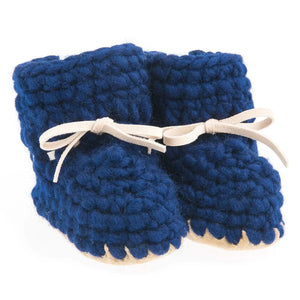 Beba Bean Sweater Moccs - Navy