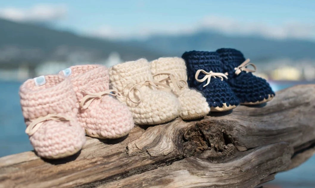 Beba Bean Sweater Moccs - Navy