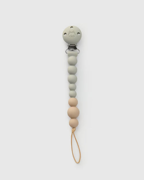 Loulou Lollipop OneC Pacifier Clip - Grey