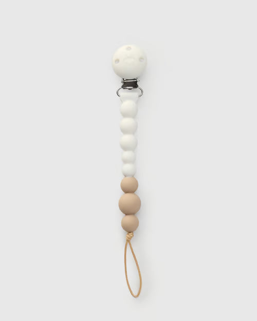 Loulou Lollipop OneC Pacifier Clip - White