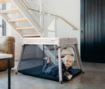 Silver Cross Slumber Travel Crib - Stone Lifestyle 1