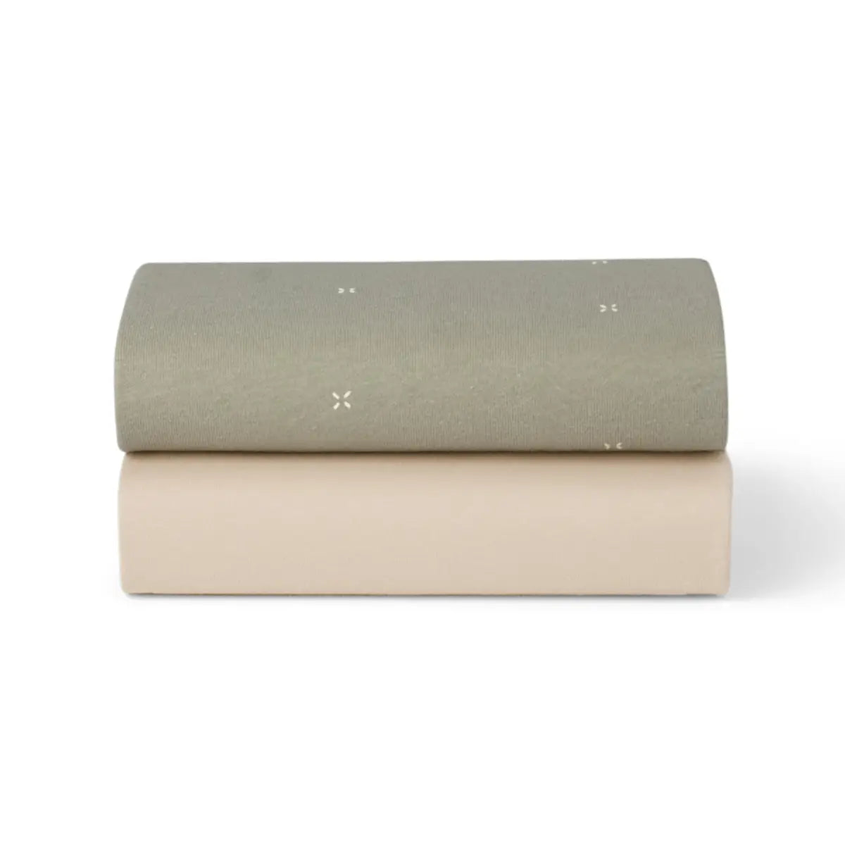 Sage/Cross - Snuz SnuzPod 5 Bedside Bassinet Fitted Sheets 2 PK