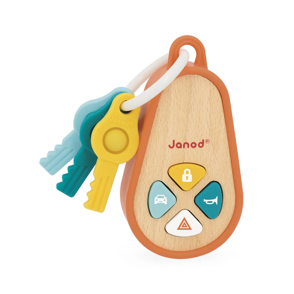 Janod Wooden Classic Key Ring with Sounds