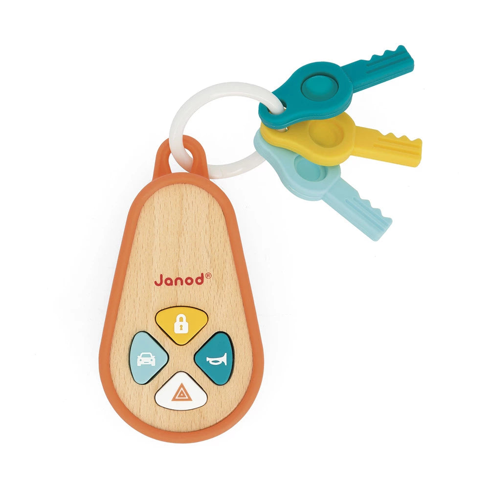 Janod Wooden Classic Key Ring with Sounds 3