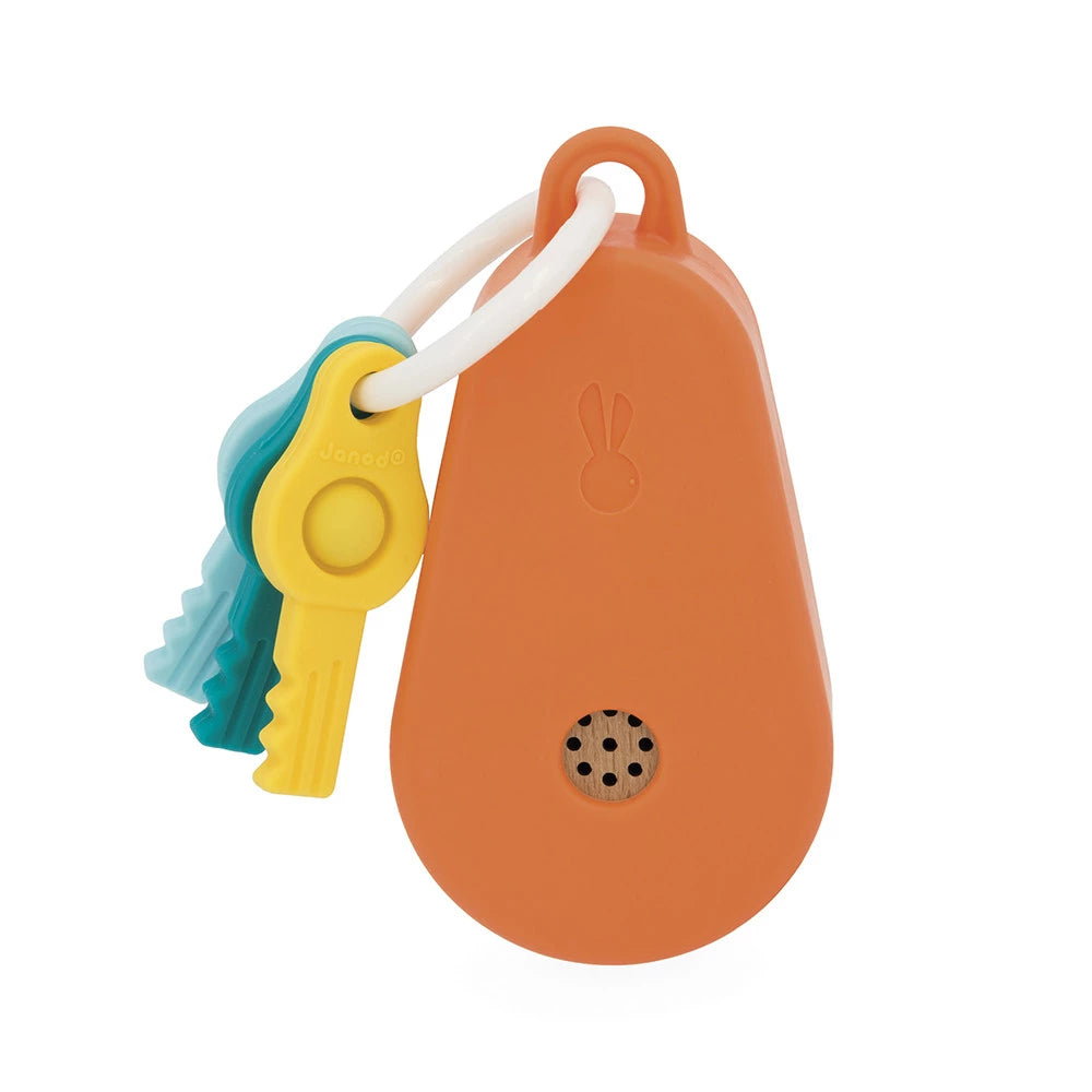 Janod Wooden Classic Key Ring with Sounds - Back View