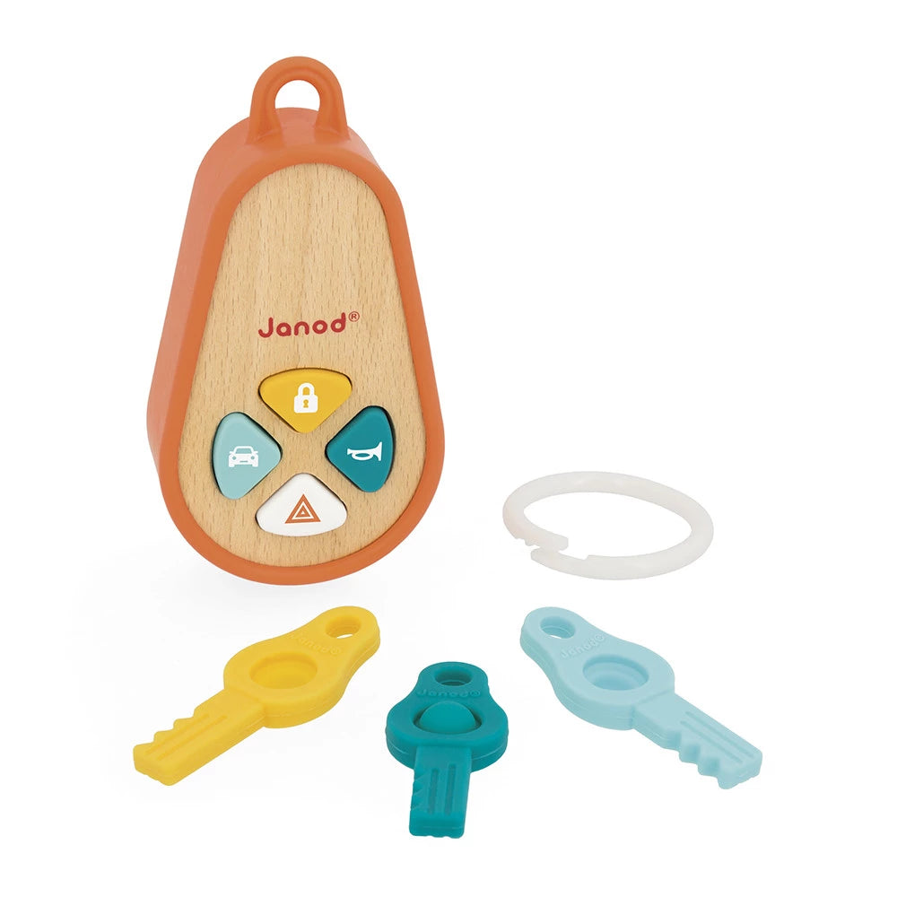 Janod Wooden Classic Key Ring with Sounds 2