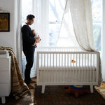 Oeuf Sparrow Crib - White Lifestyle 1