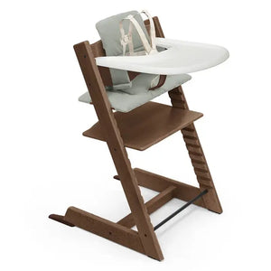 Warm Brown / Glacier Green Cushion - Stokke Tripp Trapp® High Chair² and Cushion² with Stokke® Tray (Complete)
