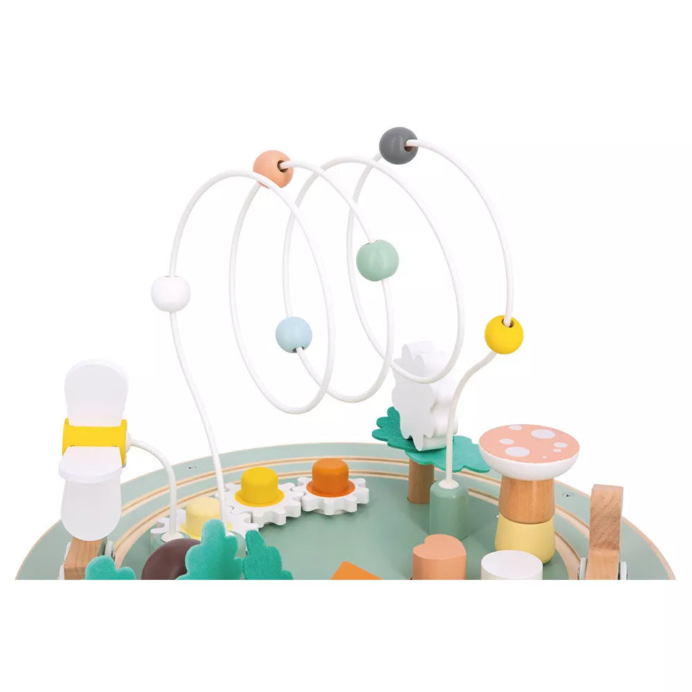 Janod Sweet Cocoon Garden Activity Table Detail Bead Maze