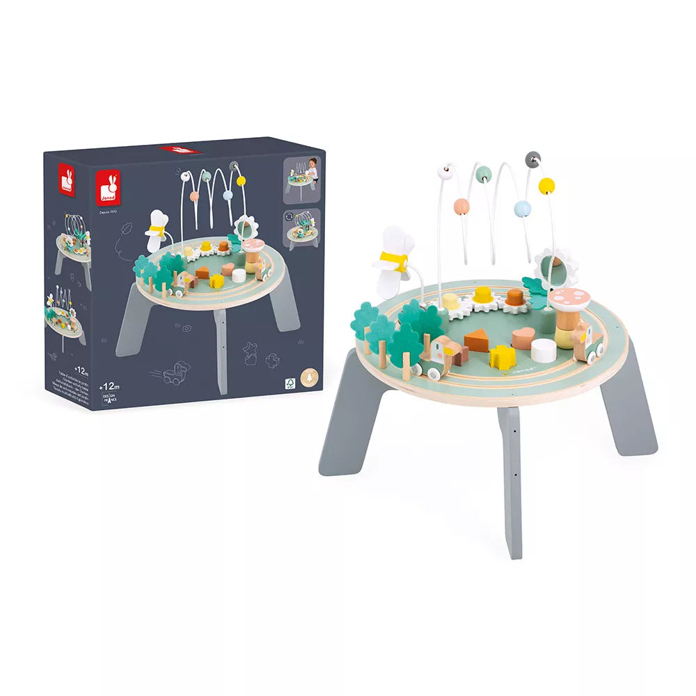Janod Sweet Cocoon Garden Activity Table Packaging
