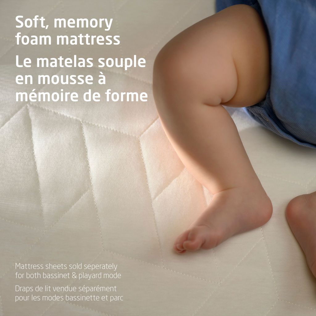 Maxi-Cosi Calao Light Travel Crib - Memory Foam Mattress & Bassinet or Playard Sheets Sold Separately