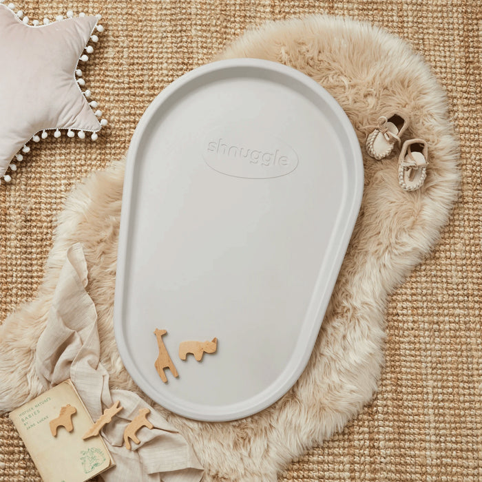 Shnuggle Squishy Changing Mat - Taupe Lifestyle 1