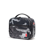 Herschel Pop Quiz LEGO® Collection Lunch Box - Abstract Blocks Black Side Angle View