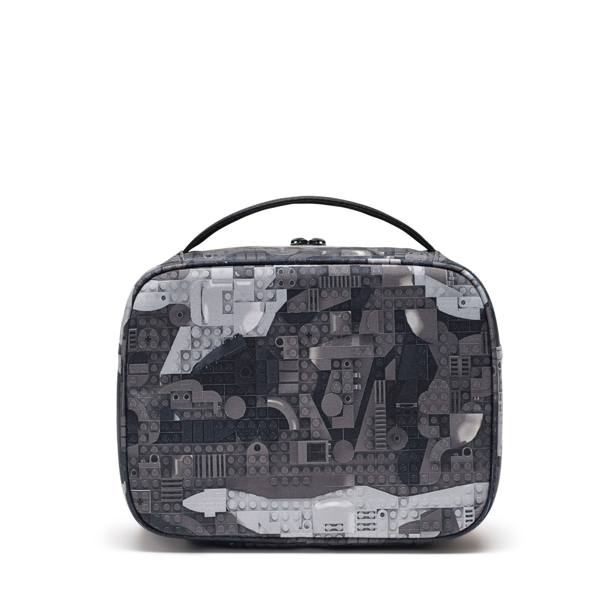 Herschel Pop Quiz LEGO® Collection Lunch Box - Abstract Blocks Black Back View