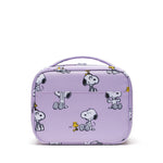 Herschel Pop Quiz Peanuts® Collection Lunch Box - Snoopy & Woodstock Pastel Lilac Back View