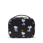 Herschel Pop Quiz Peanuts® Collection Lunch Box - Snoopy & Woodstock Black Back View