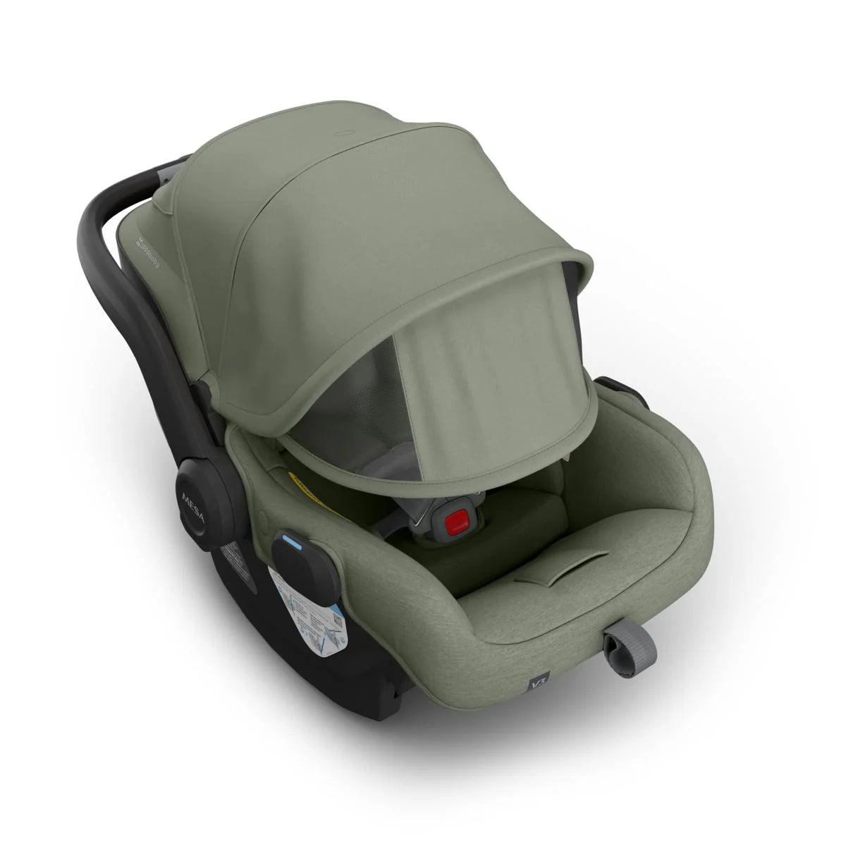 UPPAbaby Mesa V3 Infant Car Seat - Evelyn Canopy Down Angle