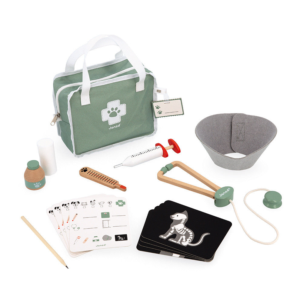 Janod Veterinarian Case Wooden Play Set