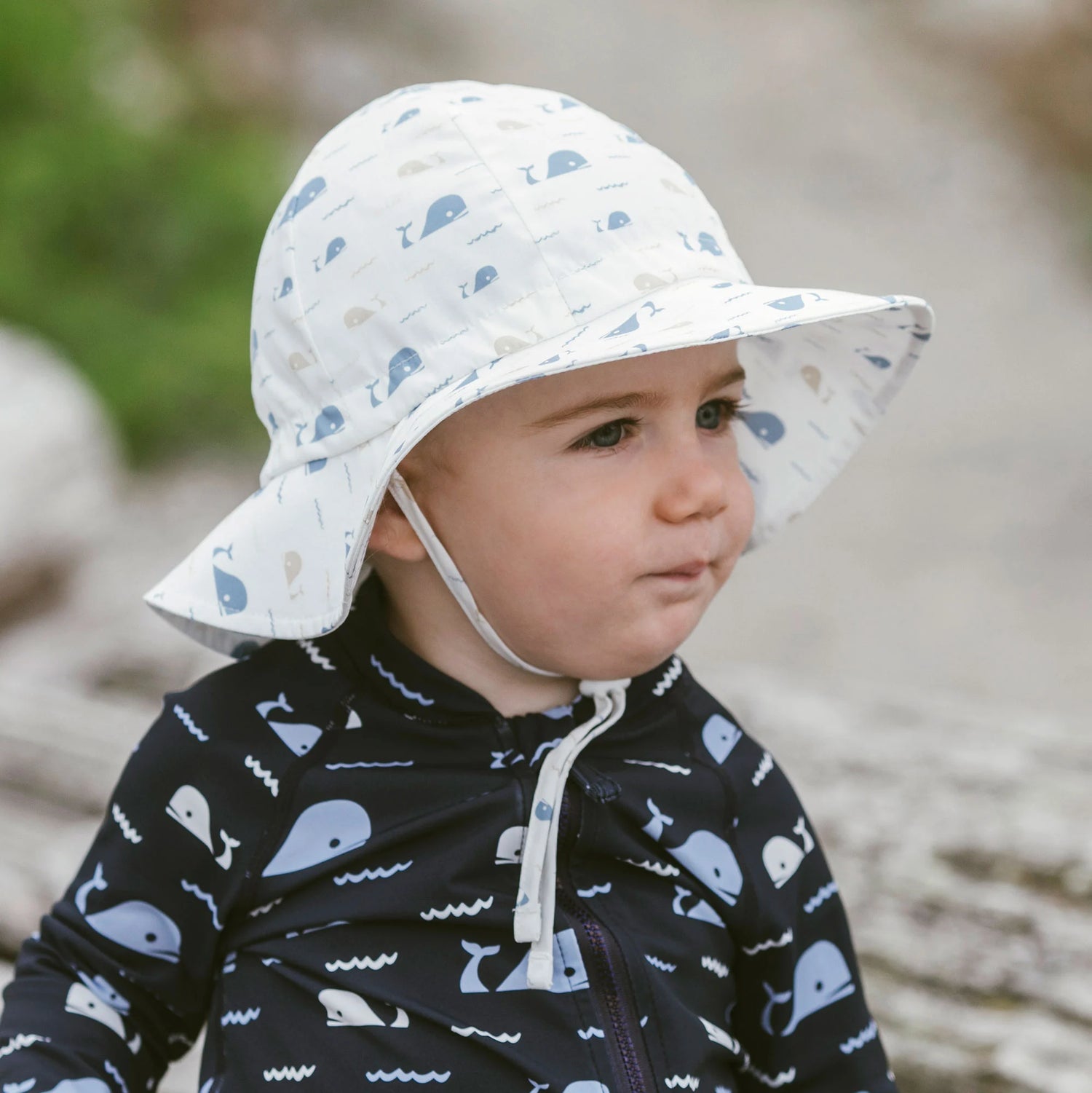 Jan & Jul Gro-With-Me Sun Hat - Whale Tales Lifestyle 1