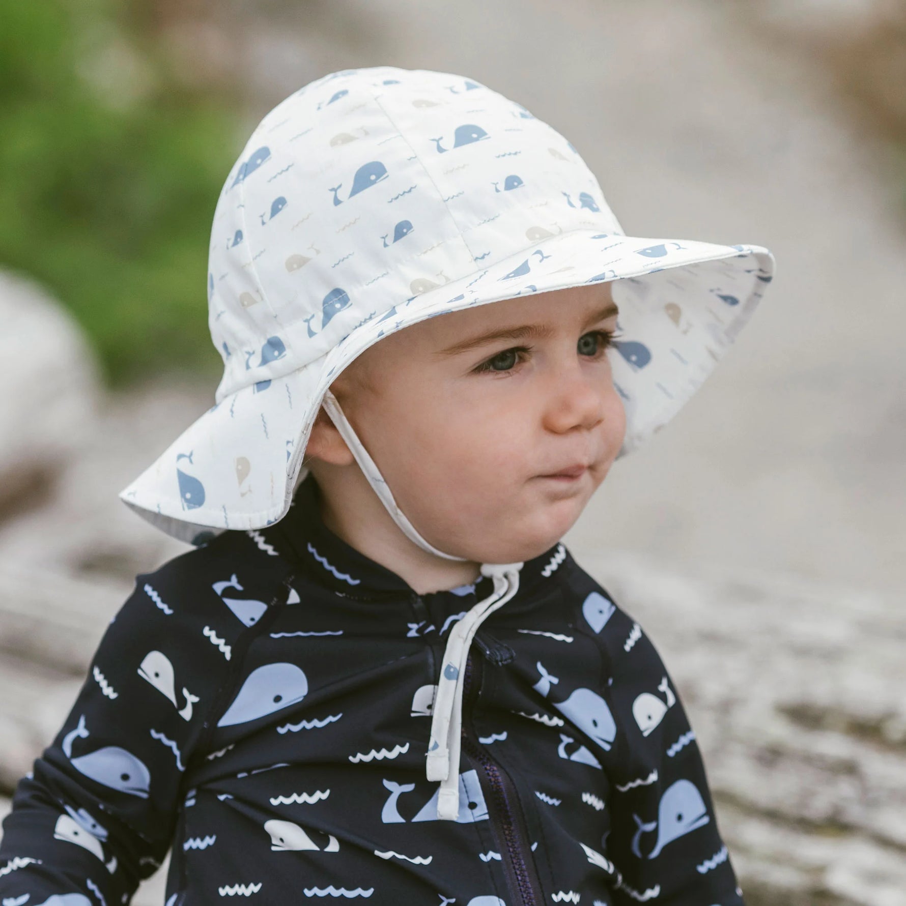 Jan & Jul Gro-With-Me Sun Hat - Whale Tales Lifestyle 1