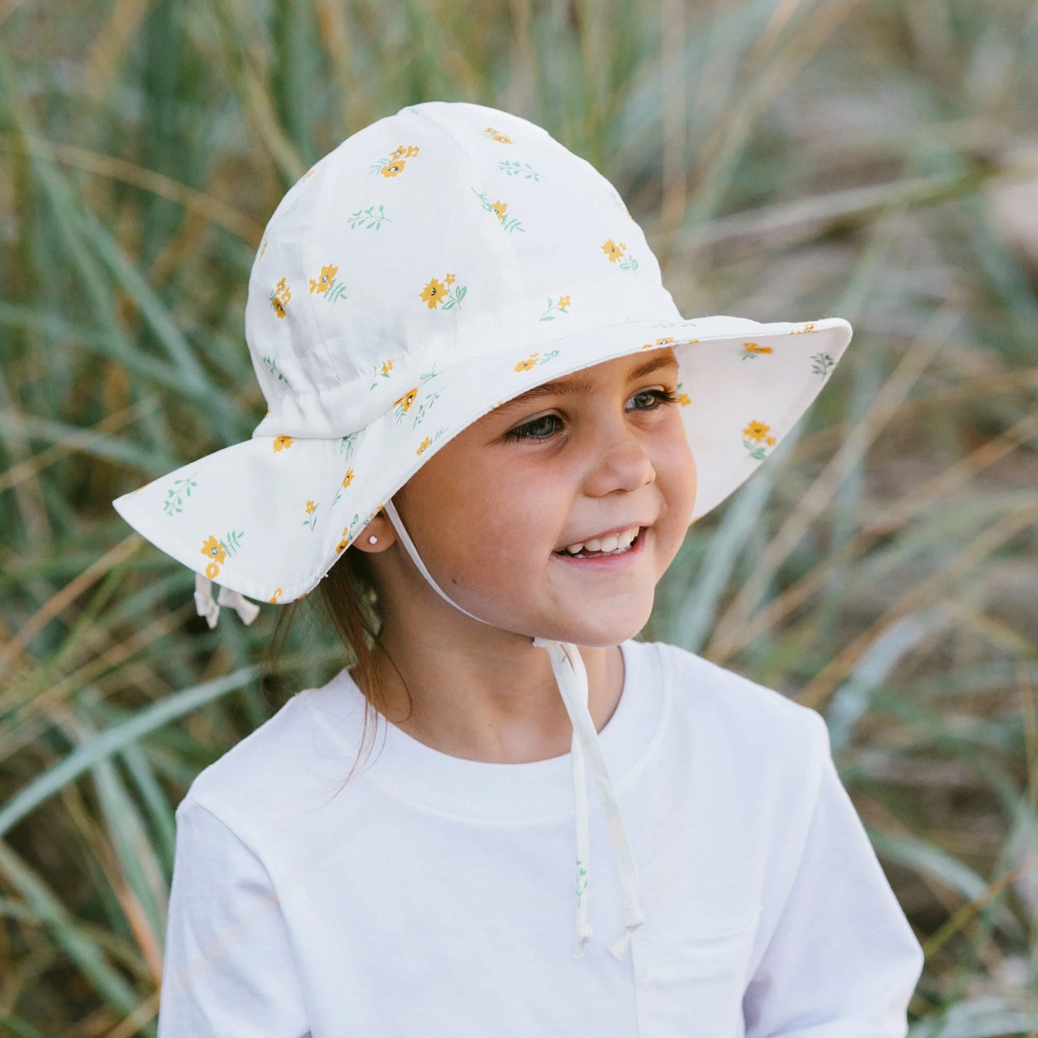 Jan & Jul Gro-With-Me Sun Hat - Yellow Flower Lifestyle