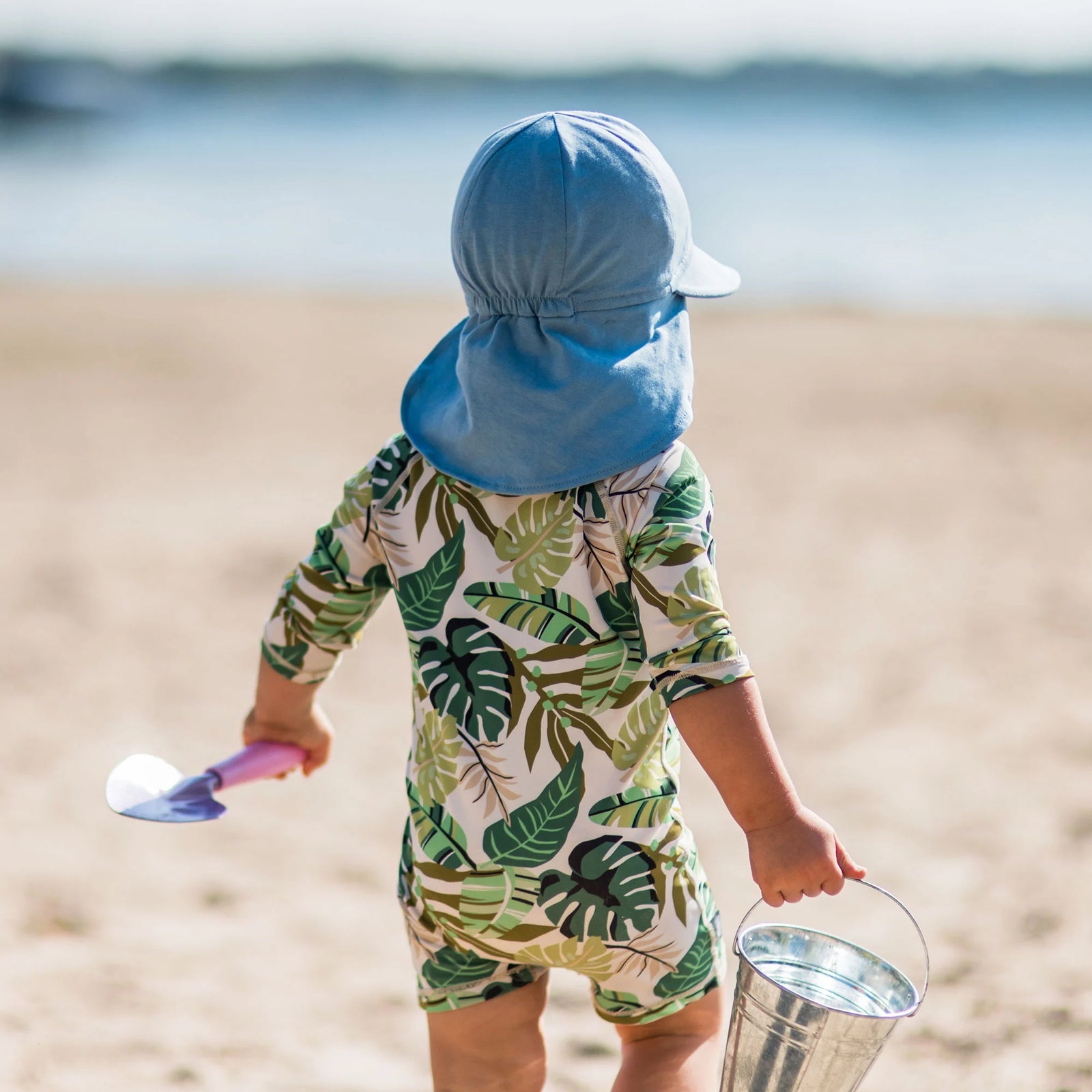 Jan & Jul Sun Soft Baby Cap - Stormy Blue