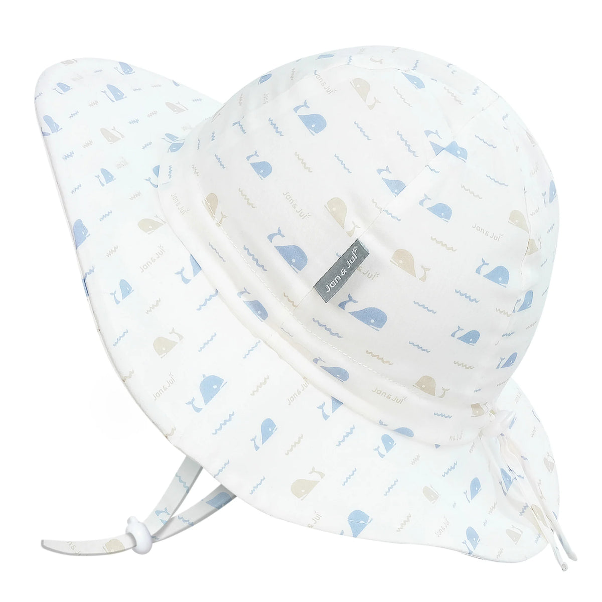 Jan & Jul Gro-With-Me Sun Hat - Whale Tales
