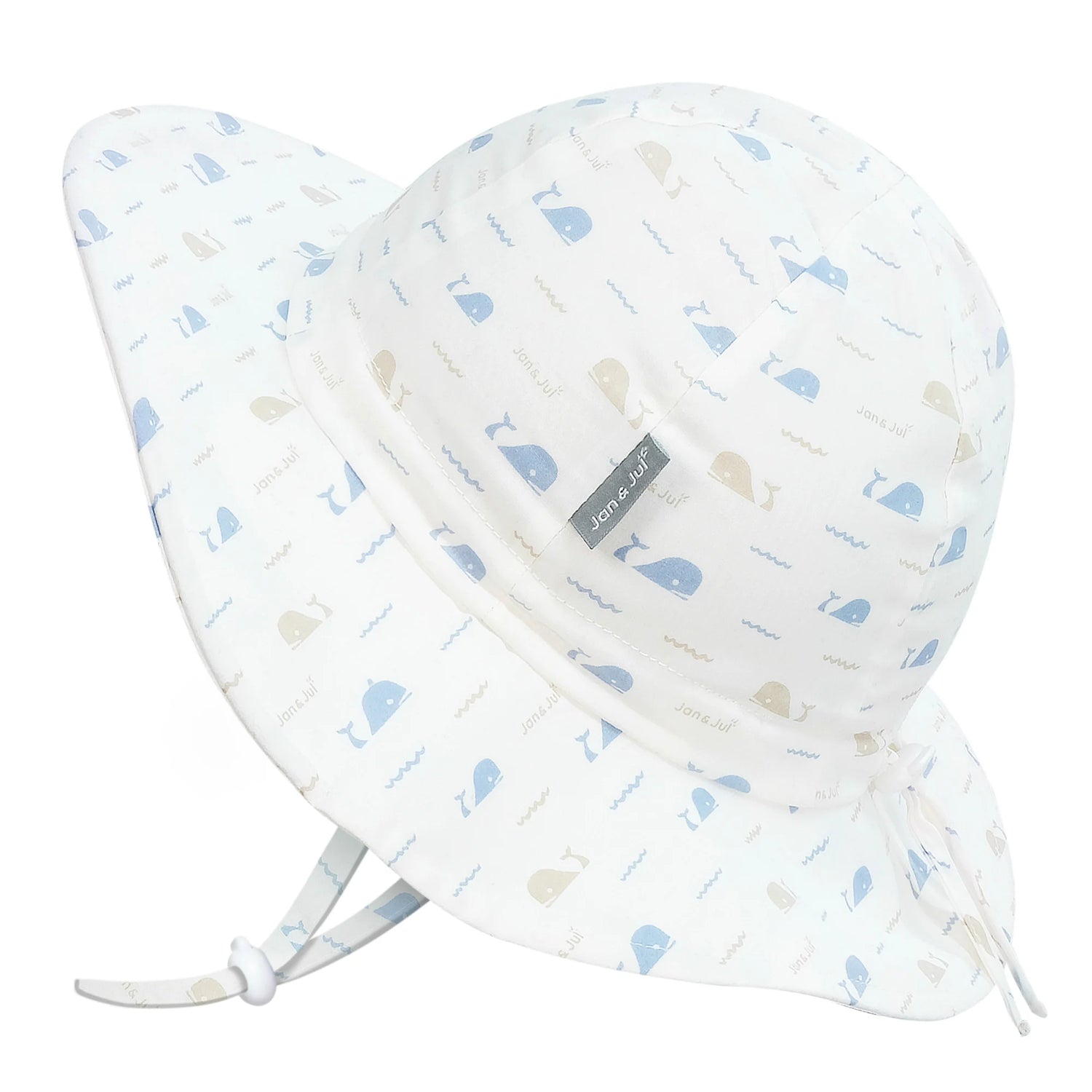Jan & Jul Gro-With-Me Sun Hat - Whale Tales