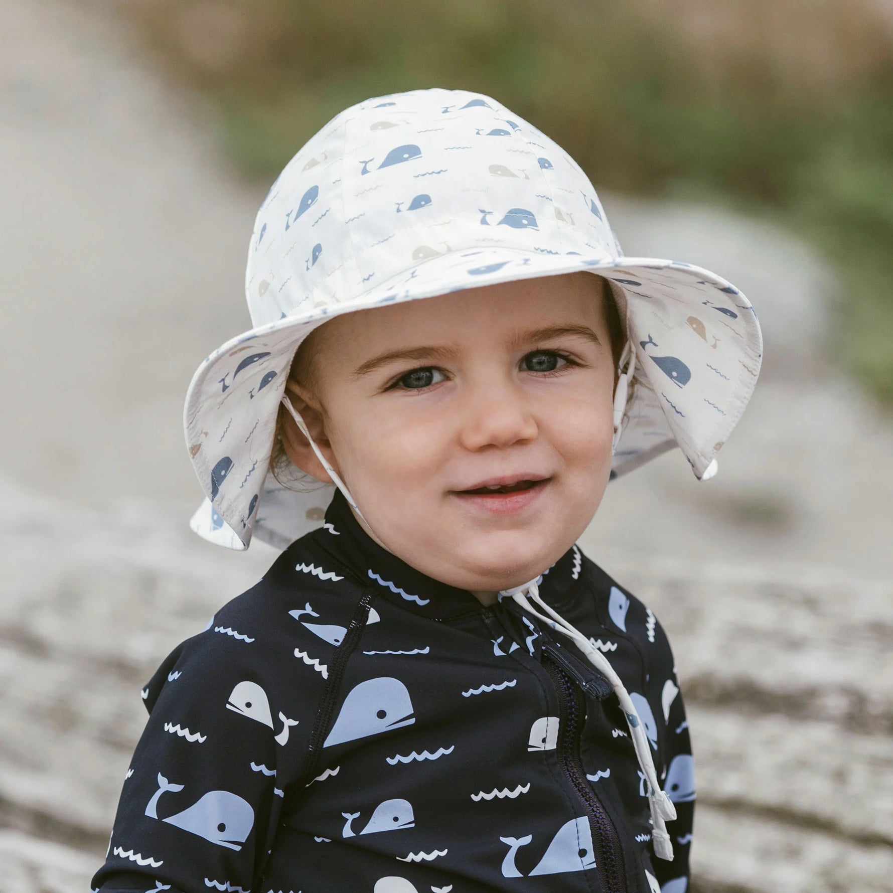 Jan & Jul Gro-With-Me Sun Hat - Whale Tales - Lifestyle 2