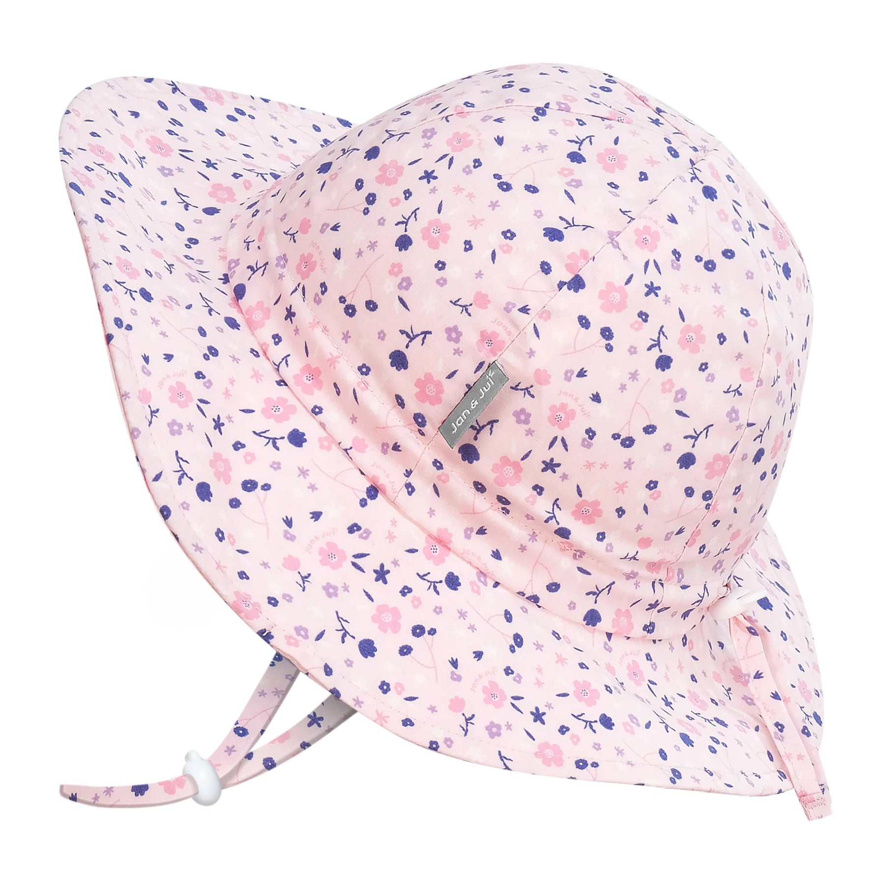 Jan & Jul Gro-With-Me Sun Hat - Pink Blossoms