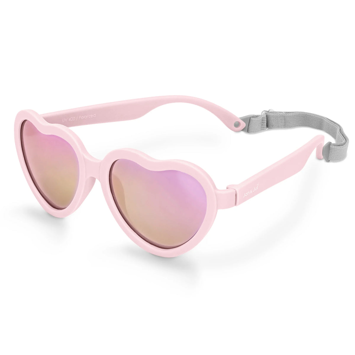 Jan & Jul Polarized Heart Sunglasses - Soft Pink Aurora