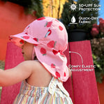 Jan & Jul Sun Soft UV Baby Cap - Pink Strawberry Features