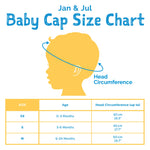 Jan & Jul Sun Soft UV Baby Cap - Size Chart