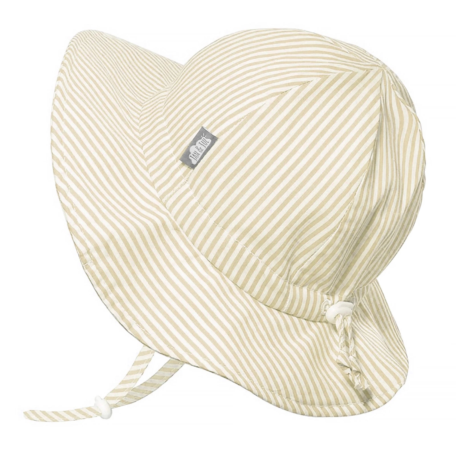 Jan & Jul Gro-With-Me Sun Hat - Beige Stripes