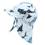 Jan & Jul Sun Soft UV Baby Cap - Whale Play - Side View