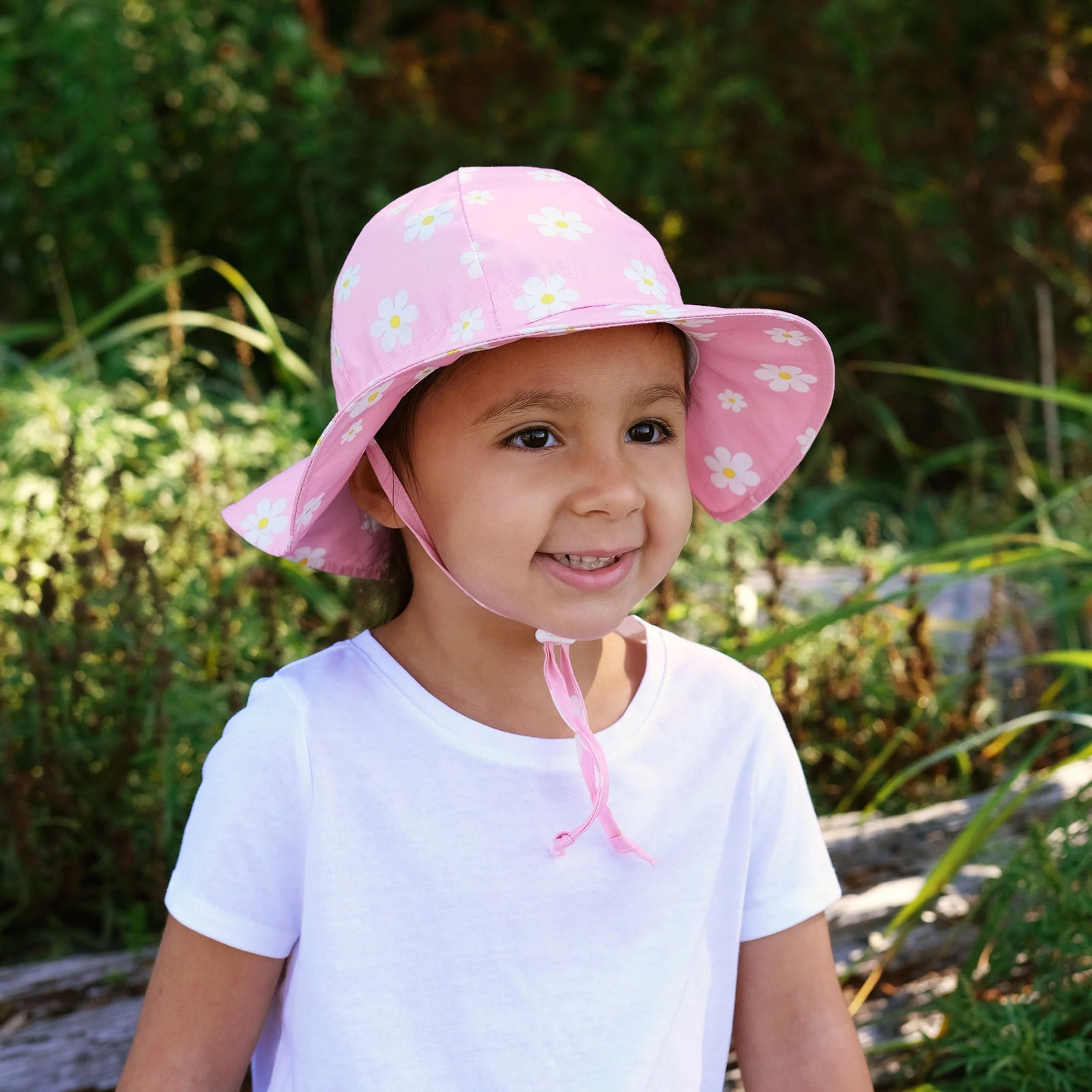 Jan & Jul Gro-With-Me Sun Hat - Pink Daisy