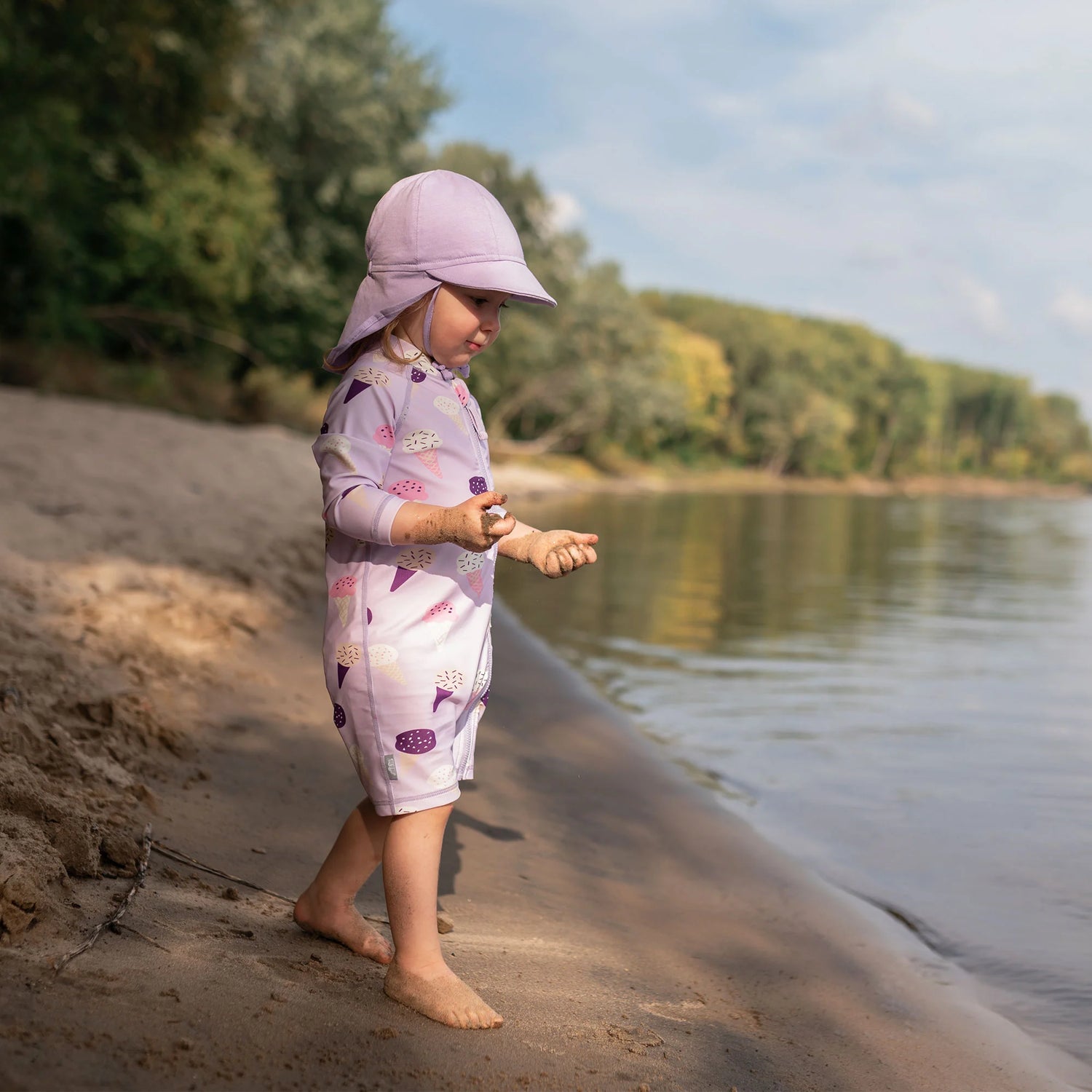 Jan & Jul Sun Soft Baby Cap - Lavender Lifestyle 2