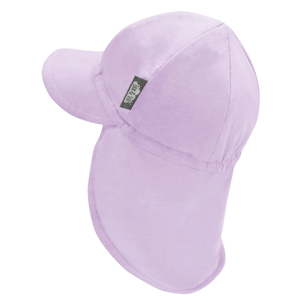 Jan & Jul Sun Soft Baby Cap - Lavender Back View with Sun Coverage