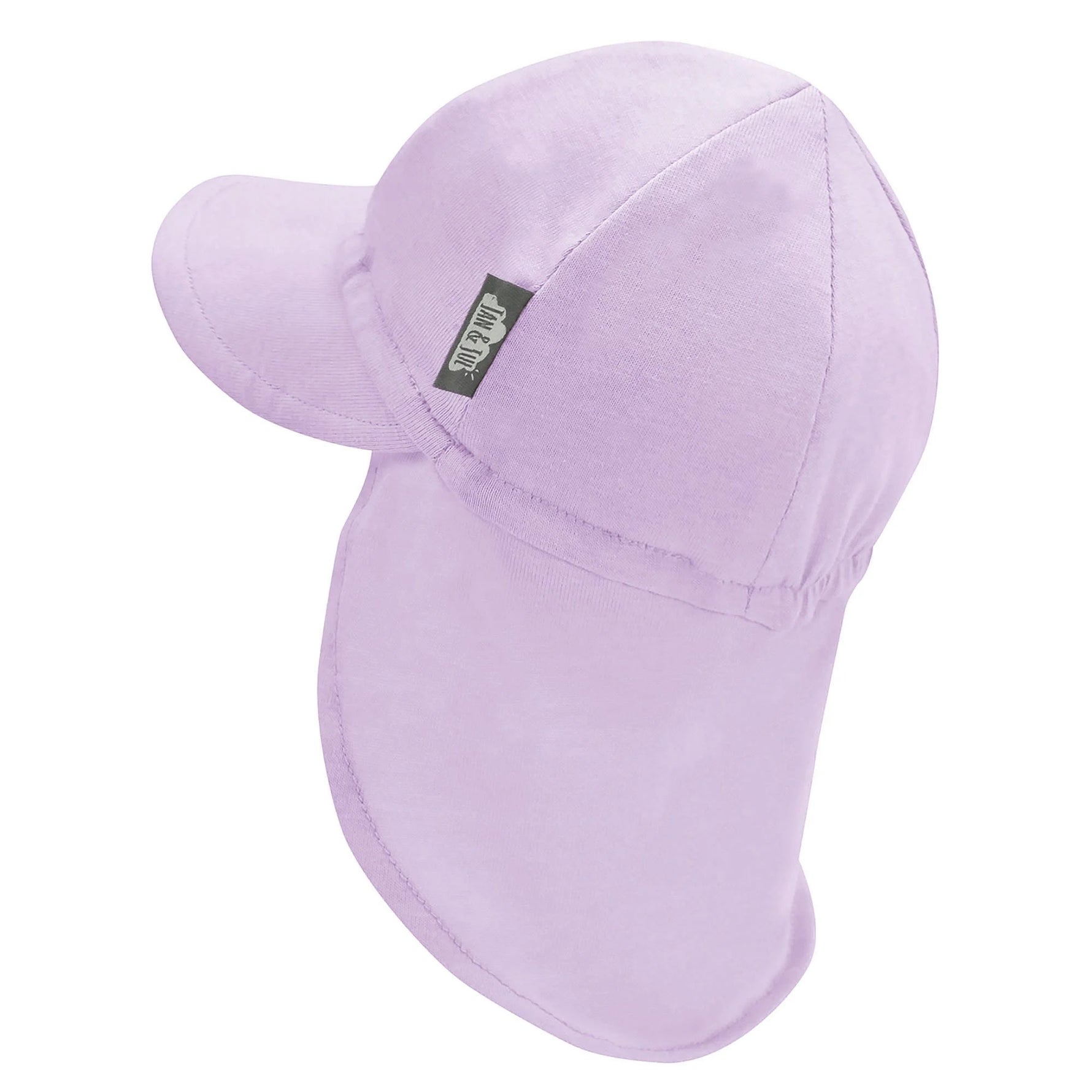 Jan & Jul Sun Soft Baby Cap - Lavender Back View with Sun Coverage