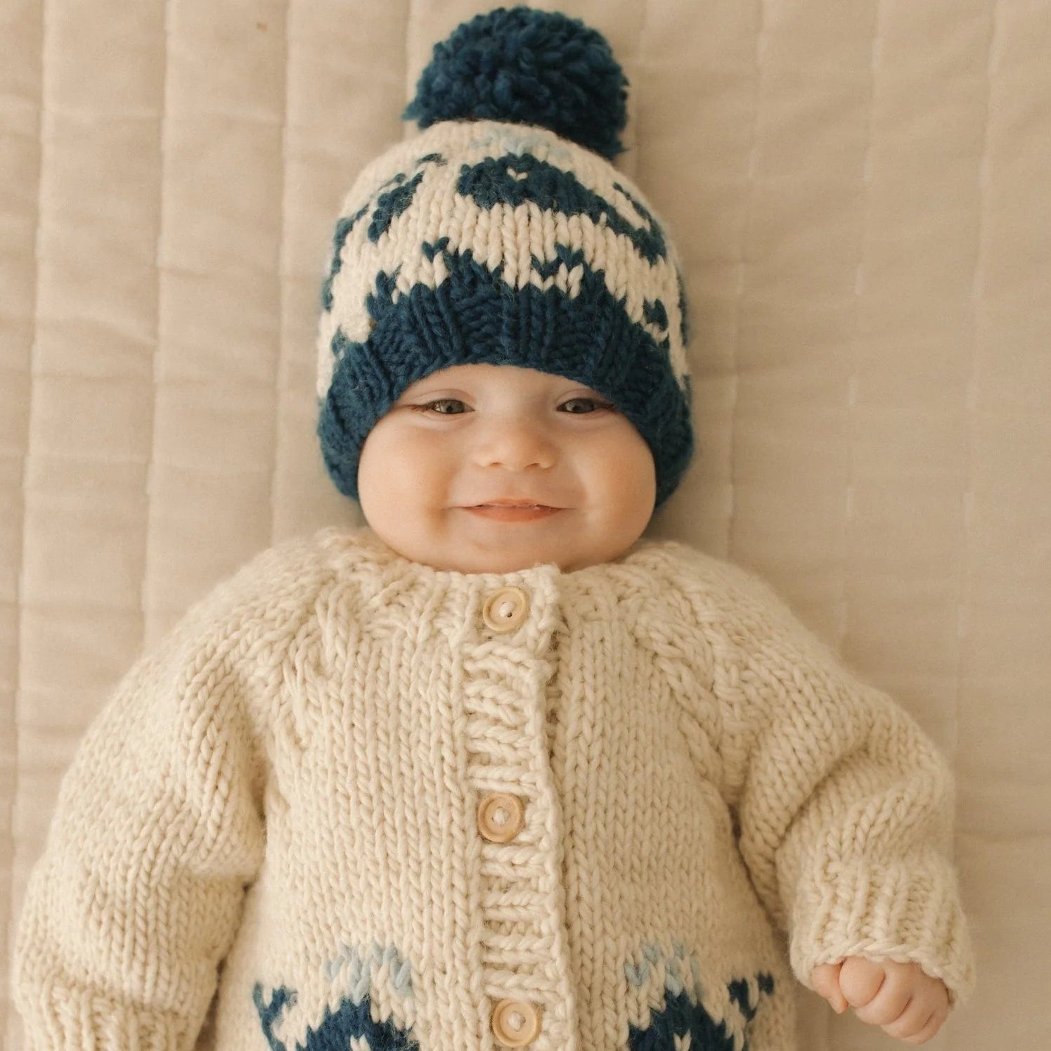 Huggalugs Whale Cardigan Sweater - Lifestyle 1