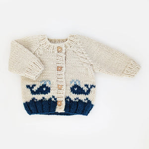Huggalugs Whale Cardigan Sweater