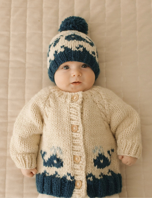 Huggalugs Whale Cardigan Sweater Lifestyle 2