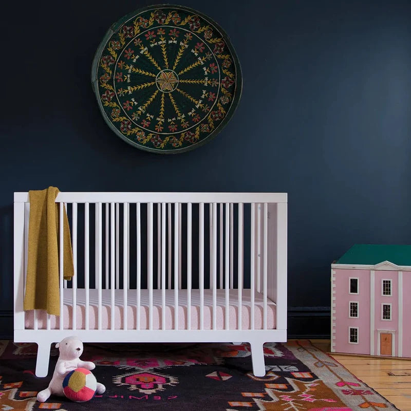 Oeuf Sparrow Crib - White Lifestyle 4