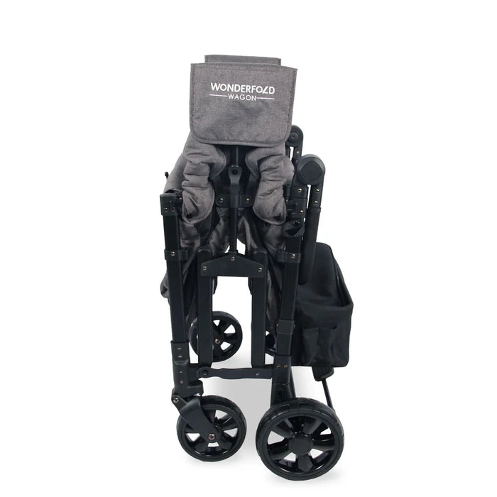 WonderFold W4 Elite Quad Stroller Wagon Volcanic Black