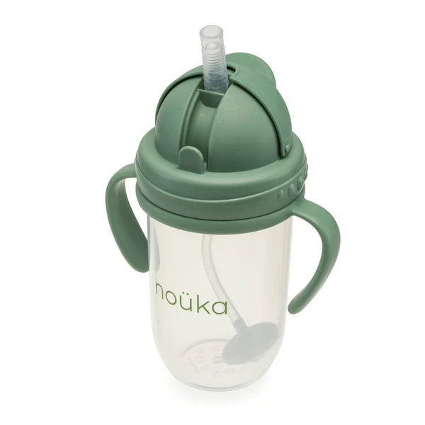 Noüka Non-Spill Weighted Straw Cup 9 oz - Fern