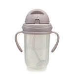 Noüka Non-Spill Weighted Straw Cup 9 oz - Bloom Top Closed