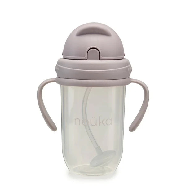 Noüka Non-Spill Weighted Straw Cup 9 oz - Bloom Top Closed