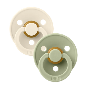 BIBS Pacifier Multicolour Combo 2 Pack - Ivory and Sage