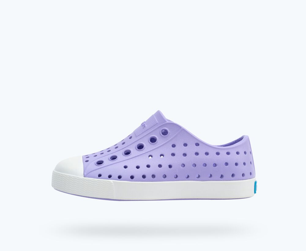 Native Shoes Jefferson Child Shoe - Healing Purple / Shell White