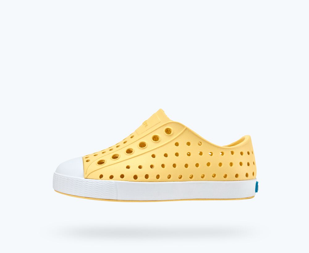 Native Shoes Jefferson Child Shoe - Gone Bananas Yellow / Shell White